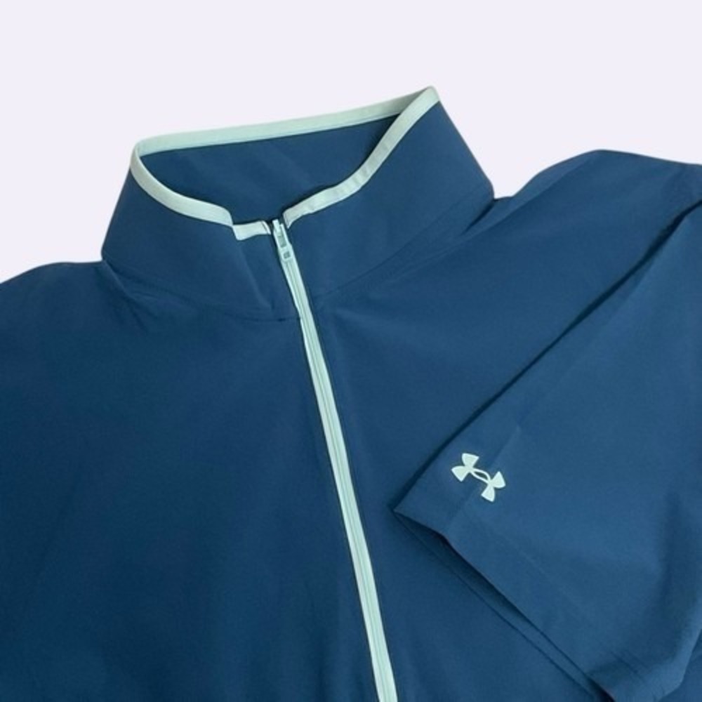 NWT‎ Under Armour Voyager Windbreaker Short Sleeve 1/2 Zip T-Shirt Men L Jordan